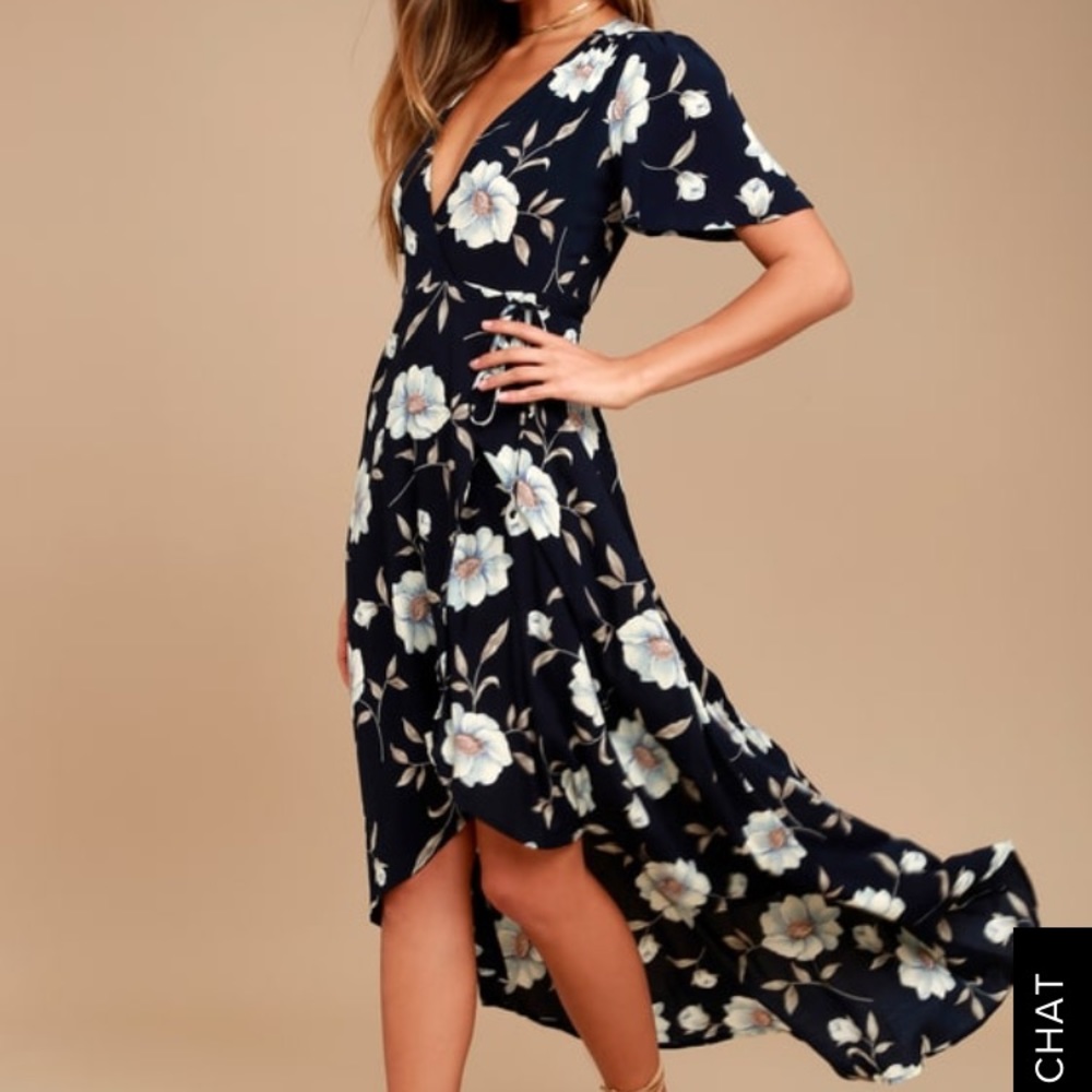 Floral Wrap Dress